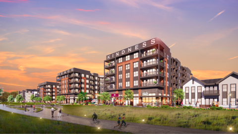 840 Woodrow Street a rendering under purple skies in Atlanta. 